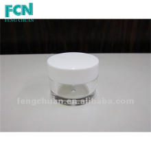 plástico de luxo pequeno 5g acrílico cosméticos creme jar embalagem de qualidade superior
